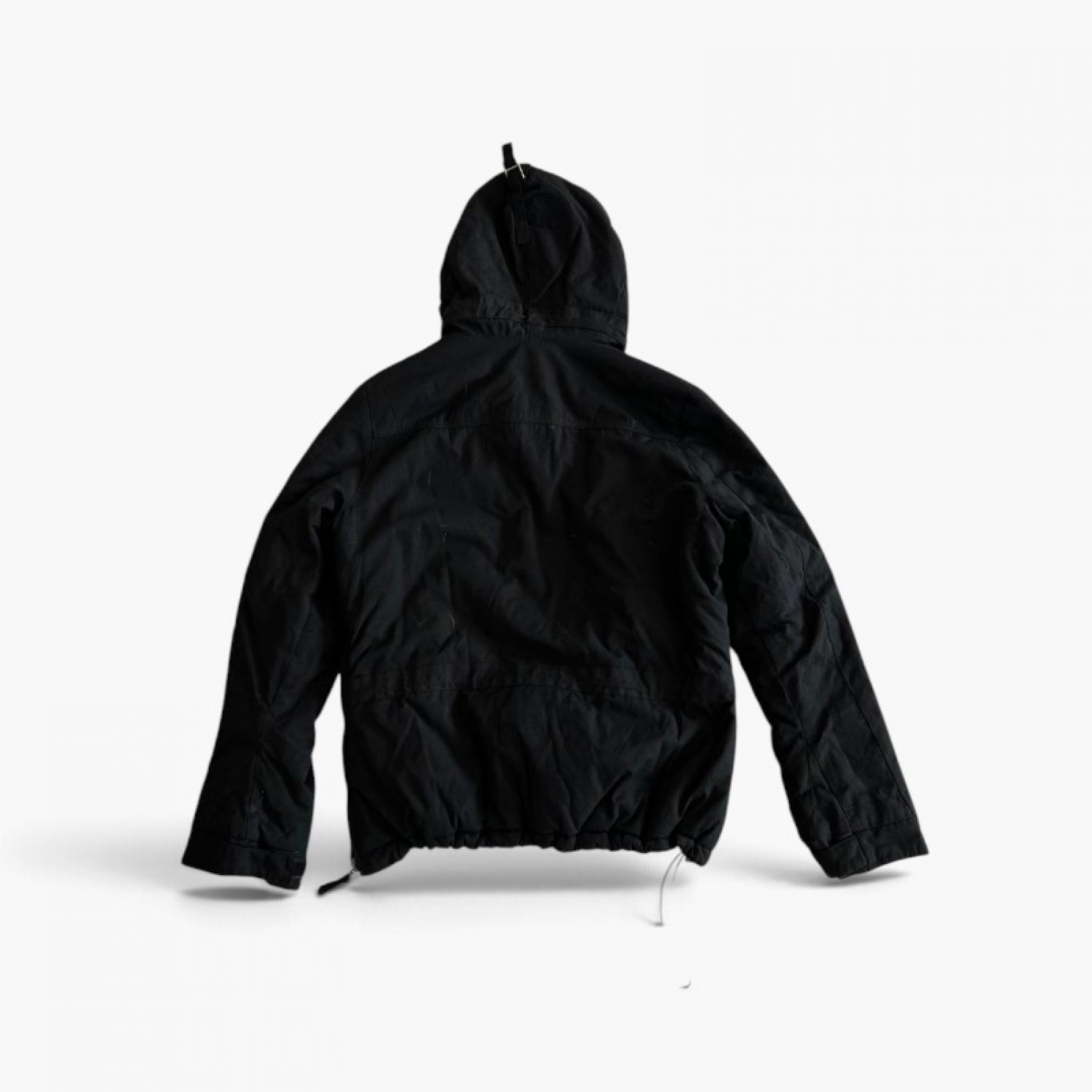 Napapijri Geographic Hooded Anorak Jacket – Μαύρο – S / Pre-Owned