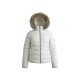 Tommy Jeans Faux Fur Hooded Puffer Jacket – Λευκό – XL / Pre-Owned