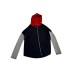 Tommy Hilfiger Colorblock Hooded Zip Jacket – Navy / Γκρι / Κόκκινο – S / Pre-Owned