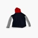 Tommy Hilfiger Colorblock Hooded Zip Jacket – Navy / Γκρι / Κόκκινο – S / Pre-Owned