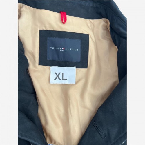 Tommy Hilfiger Tailored Long Coat – Μαύρο – XL / Pre-Owned
