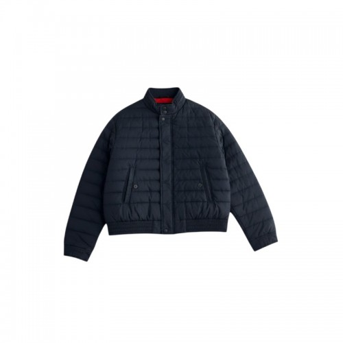 Tommy Hilfiger Quilted Bomber Jacket – Navy – M / Pre-Owned