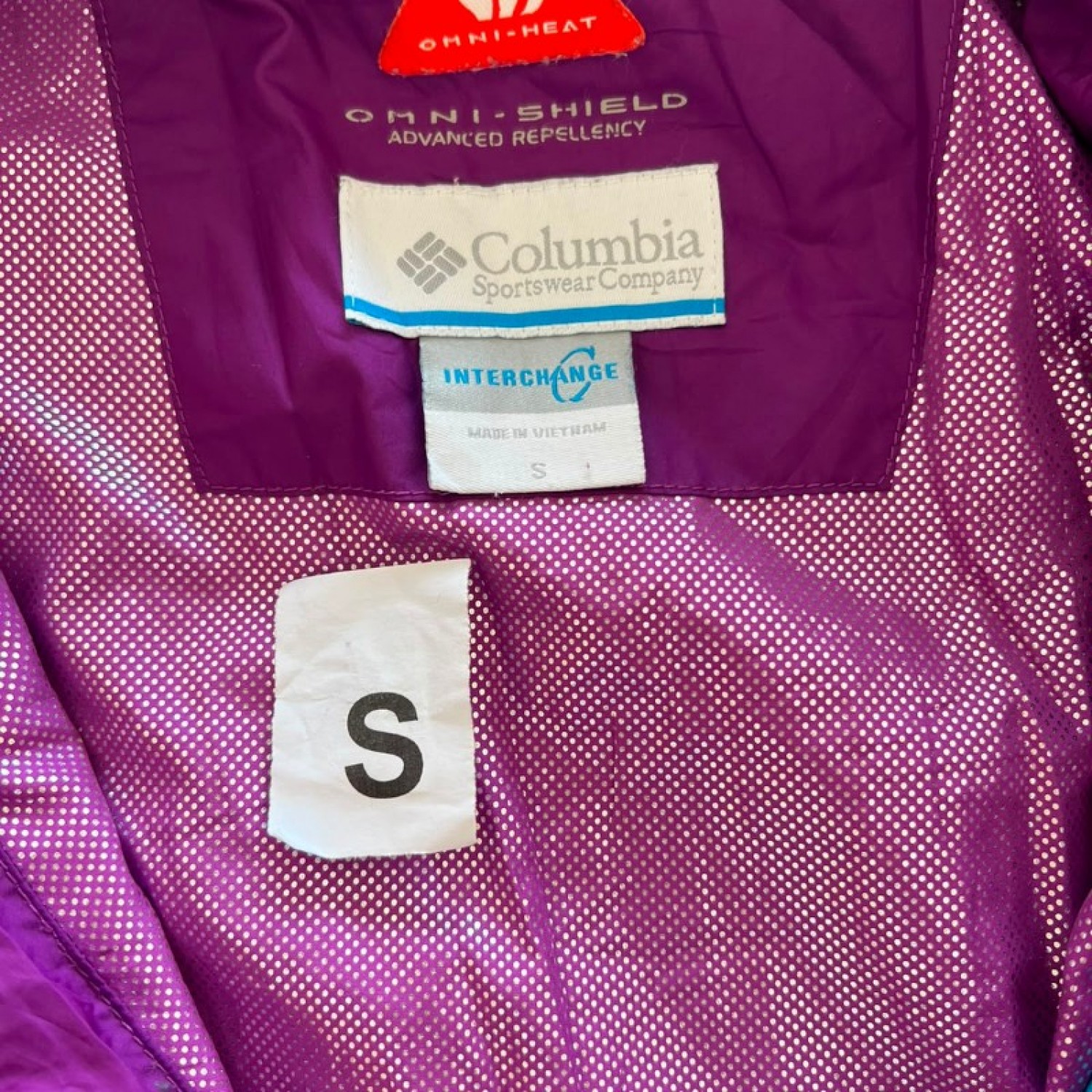  Columbia Women’s Purple Technical Full-Zip Jacket — Size M / Pre-Owned