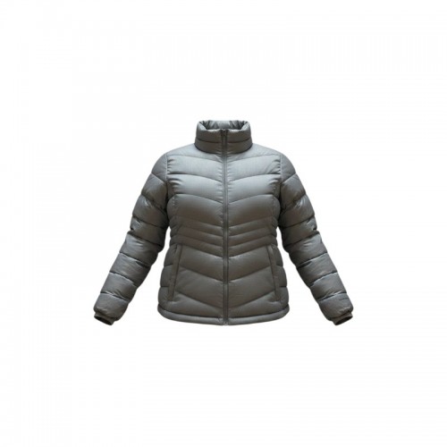 Columbia Omni-Heat Grey Chevron Insulated Jacket — Size L / Pre-Owned