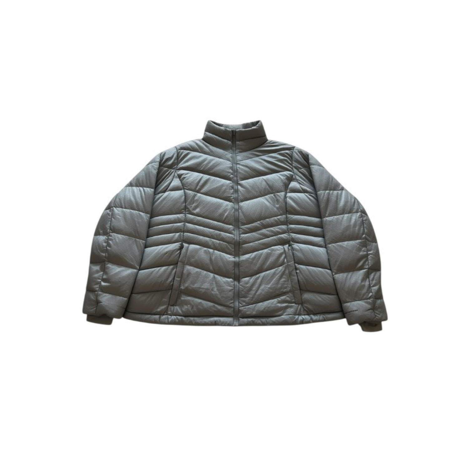 Columbia Omni-Heat Grey Chevron Insulated Jacket — Size L / Pre-Owned