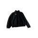 Adidas Μαύρο Αντιανεμικό Track Jacket με Λευκές Λεπτομέρειες – Μέγεθος L / Pre-Owned