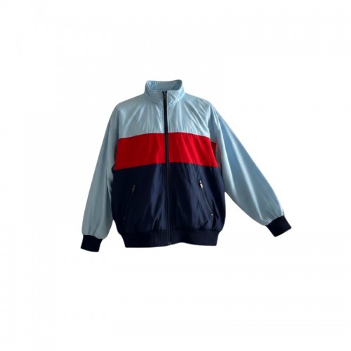 Adidas Colorblock Αντιανεμικό Μπουφάν Γαλάζιο/Κόκκινο/Μπλε – Μέγεθος L / Pre-Owned