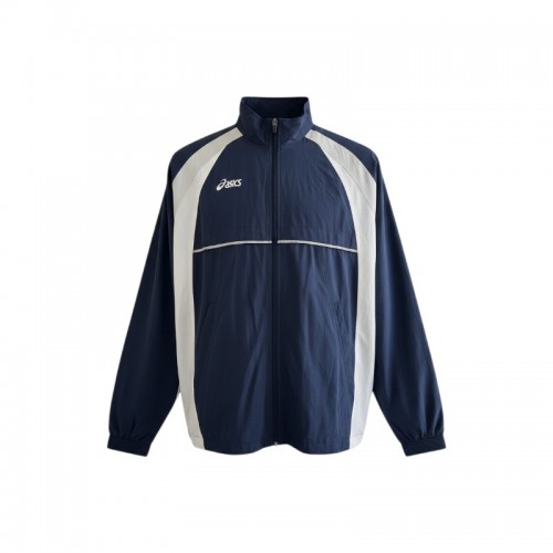 ASICS Team Αντιανεμικό Μπουφάν Μπλε/Λευκό με Πίσω Τύπωμα – Μέγεθος XXL / Pre-Owned