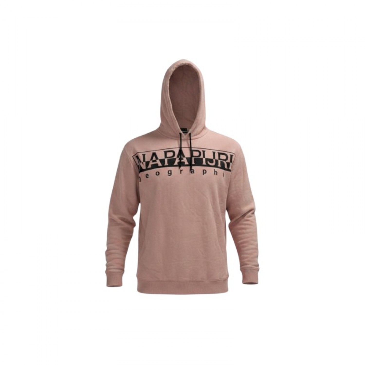 Napapijri Geographic Hoodie Ροζ/Nude με Logo – Μέγεθος S / Pre-Owned