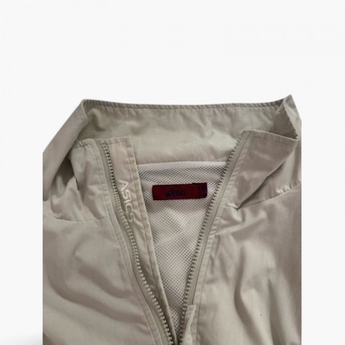 Asics Ελαφριά Full Zip Ζακέτα Εκρού/Μπεζ / Pre-Owned