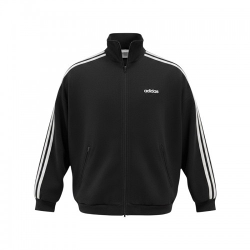 Adidas Track Jacket Μαύρη με 3-Stripes – Μέγεθος S / Pre-Owned