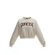 Converse Γυναικείο Cropped Sweatshirt Εκρού με Logo – Μέγεθος M / Pre-Owned