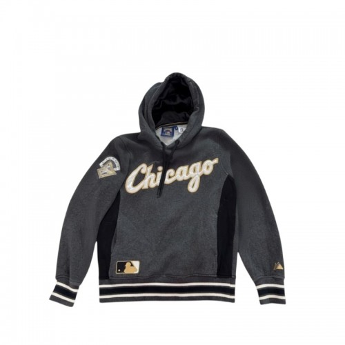Majestic Chicago Hoodie Σκούρο Γκρι με Patches  / Pre-Owned