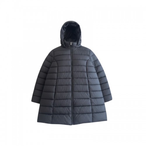 Moncler Μακρύ Καπιτονέ Puffer Μπουφάν με Κουκούλα Ανθρακί – Μέγεθος 56/XXL / Pre-Owned