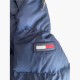 Tommy Jeans Μπλε Puffer Jacket με Γούνινη Κουκούλα – XL / Pre-Owned