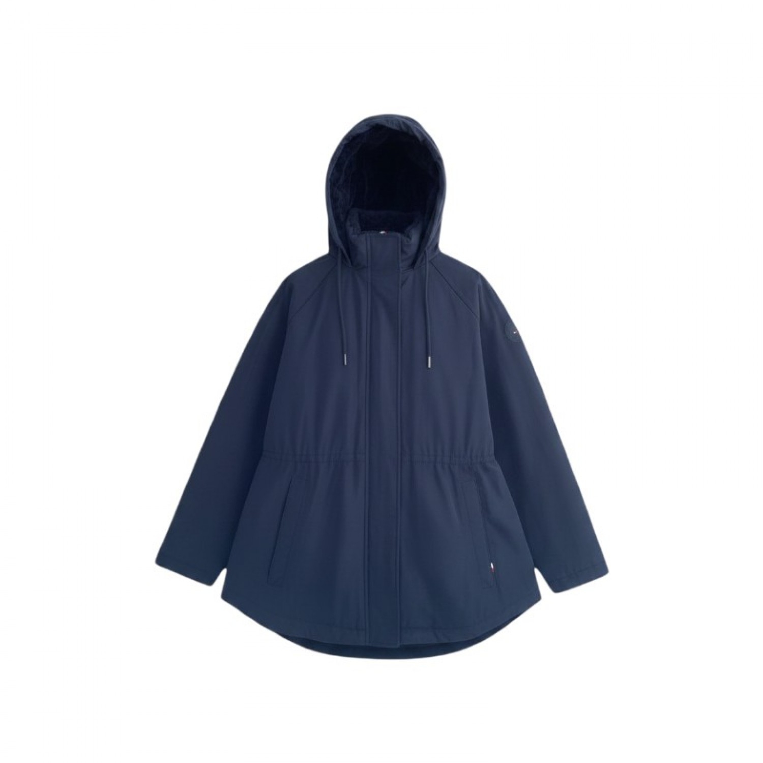 Tommy Hilfiger Μπλε Parka με Κουκούλα και Fleece Επένδυση – L / Pre-Owned