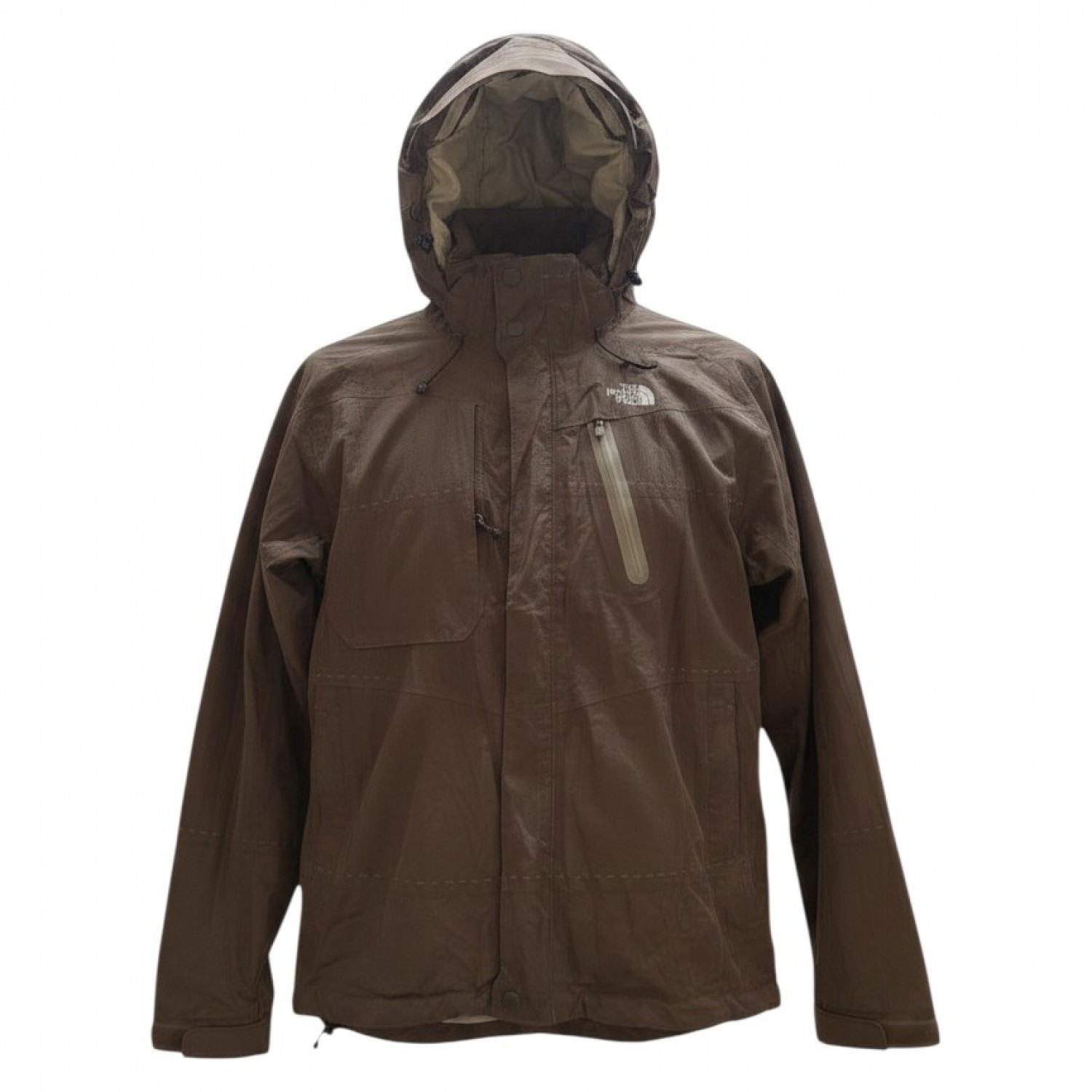 The North Face Καφέ Γυναικείο Τεχνικό Μπουφάν HyVent με Κουκούλα – Μέγεθος M / Pre-Owned