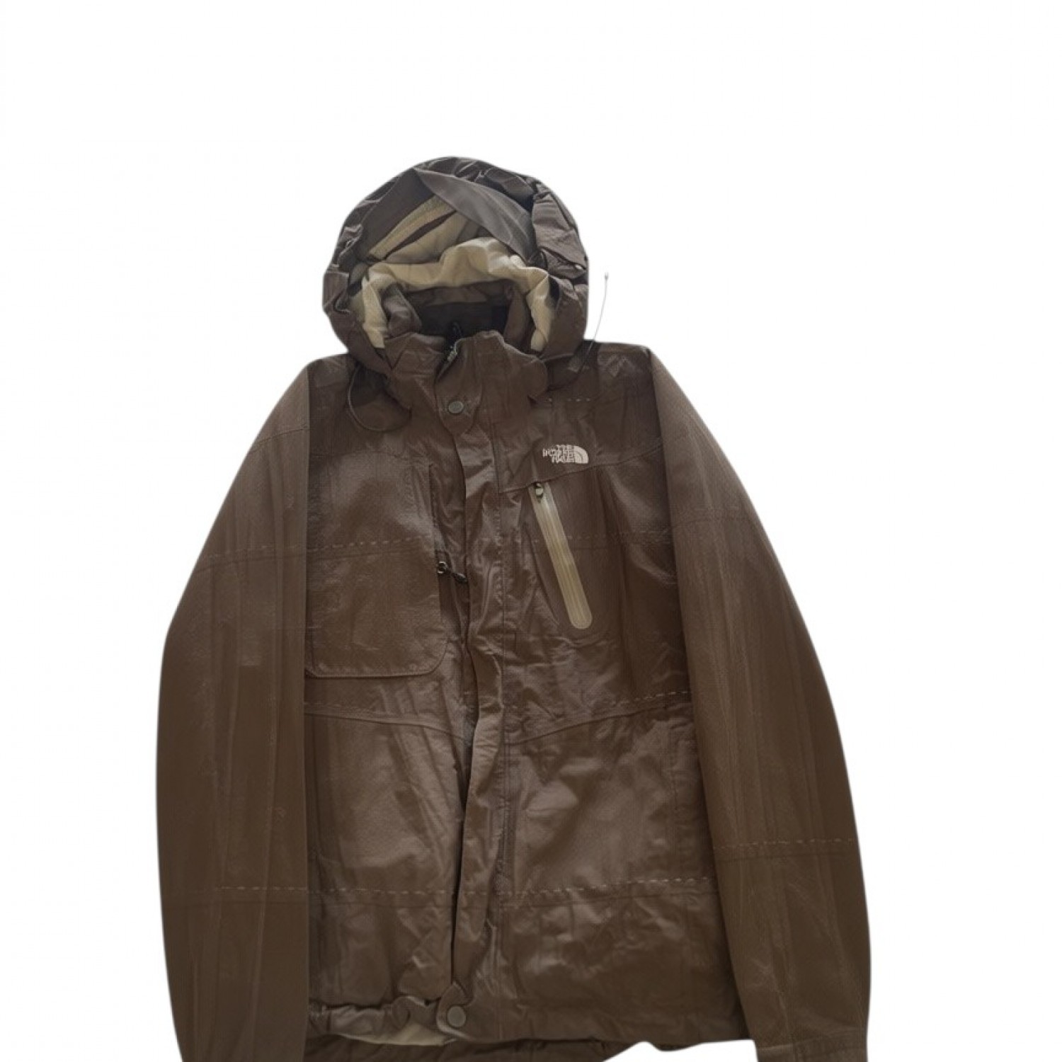 The North Face Καφέ Γυναικείο Τεχνικό Μπουφάν HyVent με Κουκούλα – Μέγεθος M / Pre-Owned
