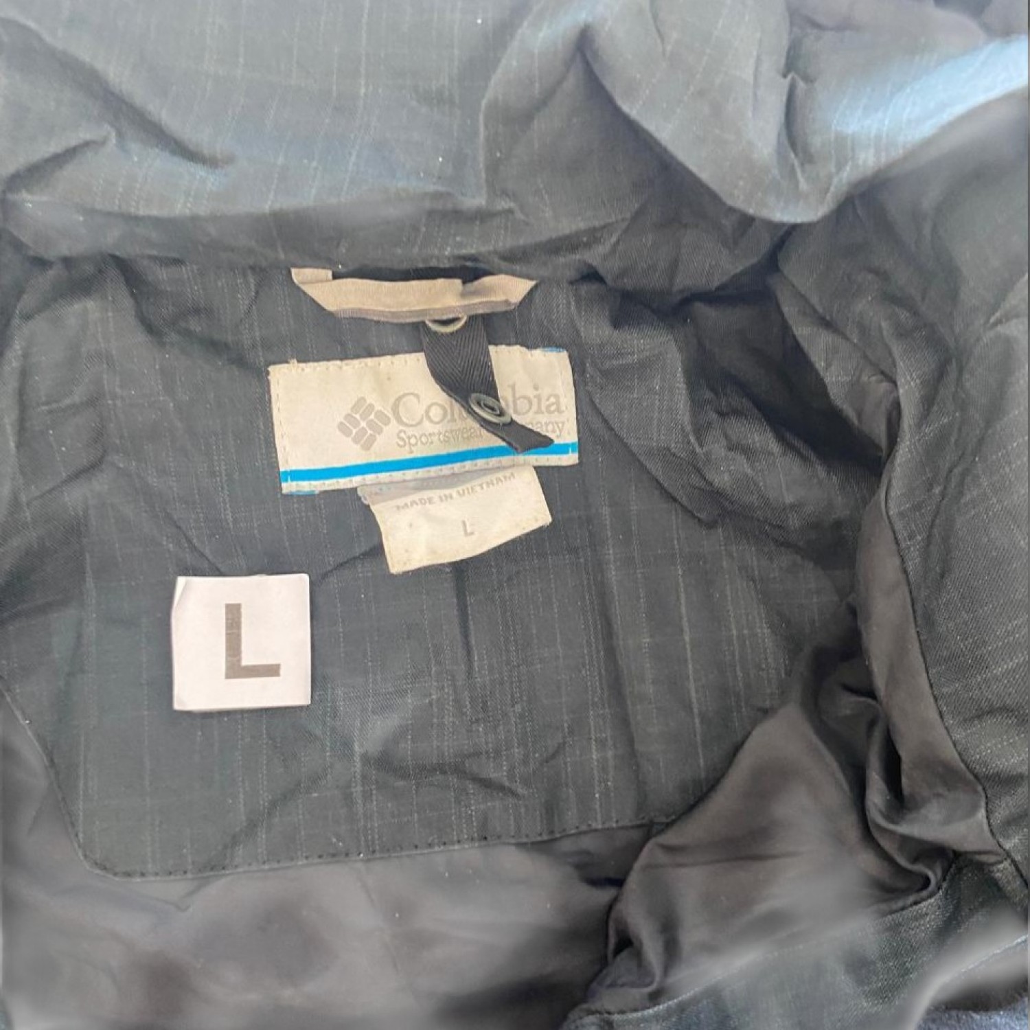 Columbia Μαύρο Softshell Μπουφάν με Fleece Επένδυση – Μέγεθος L / Pre-Owned