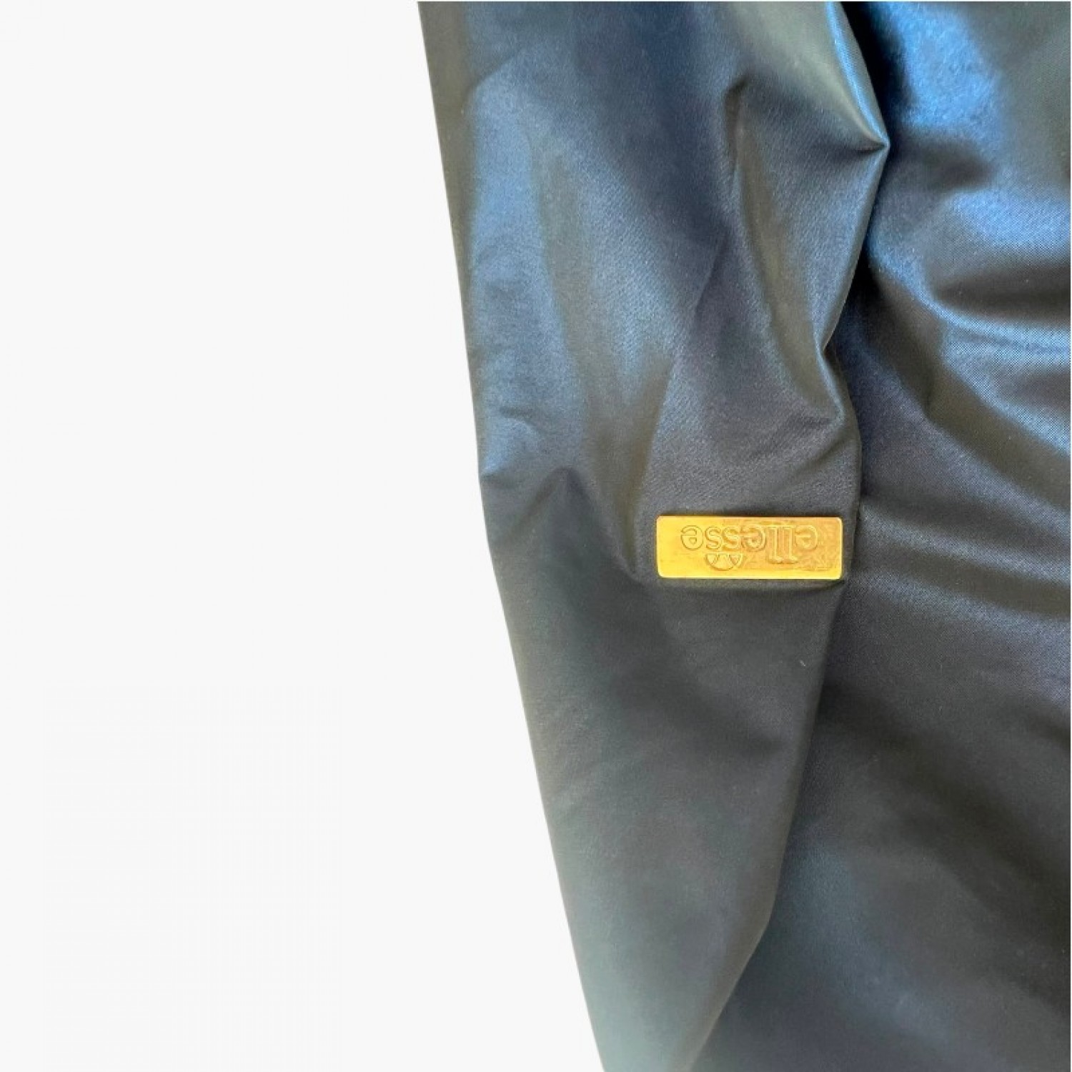 Ellesse Μπλε Μακρύ Μπουφάν Parka με Κουκούλα και Χρυσές Λεπτομέρειες – Μέγεθος L / Pre-Owned