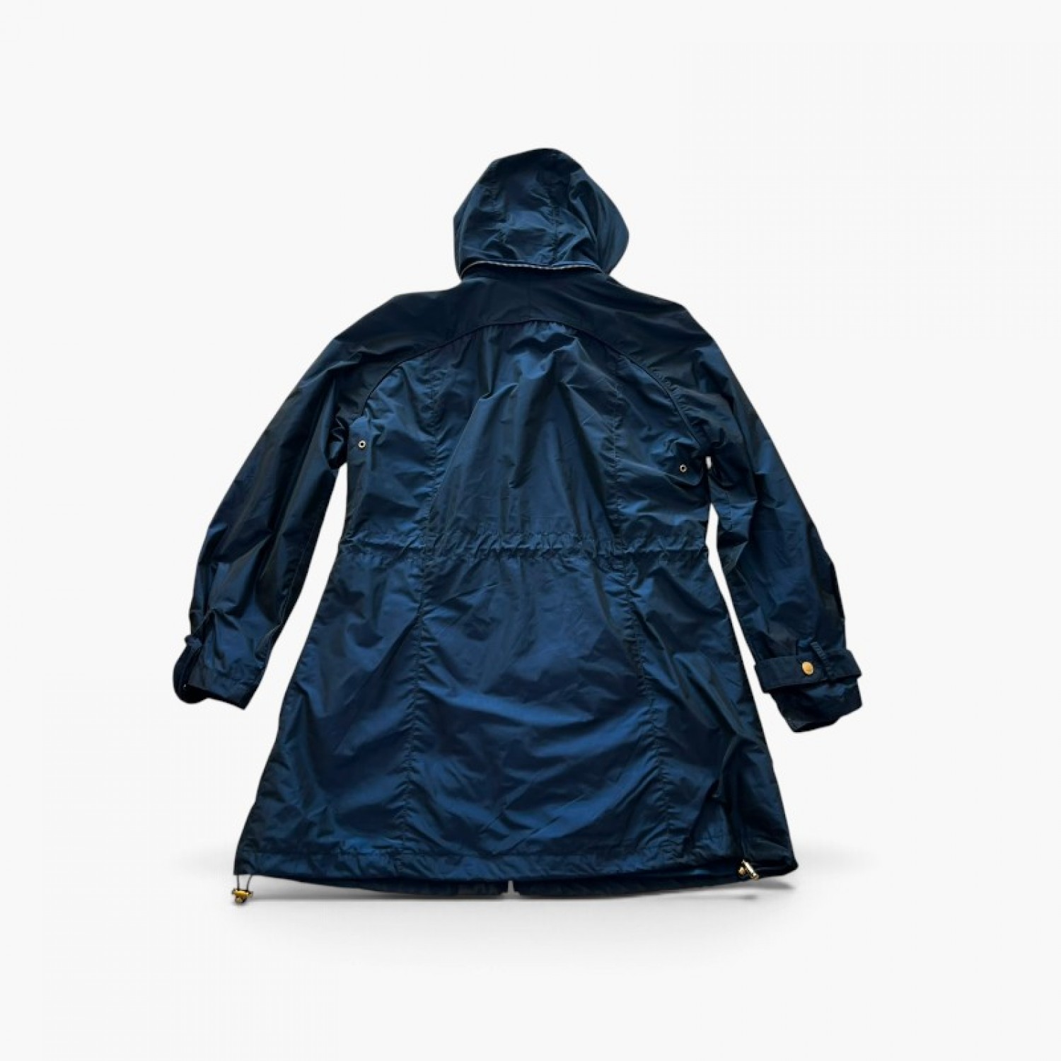 Ellesse Μπλε Μακρύ Μπουφάν Parka με Κουκούλα και Χρυσές Λεπτομέρειες – Μέγεθος L / Pre-Owned