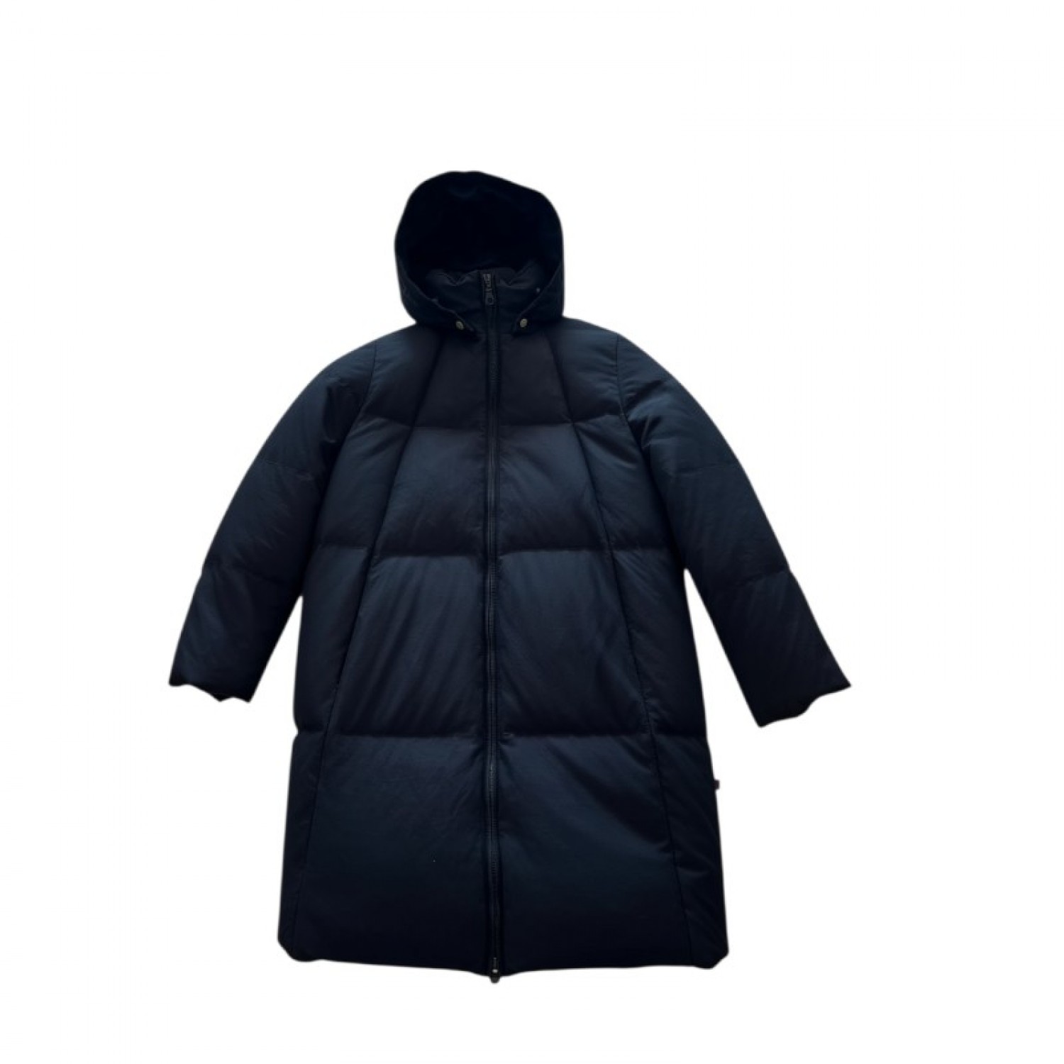 Diadora Μακρύ Μαύρο Puffer Μπουφάν με Κουκούλα – Μέγεθος S / Pre-Owned