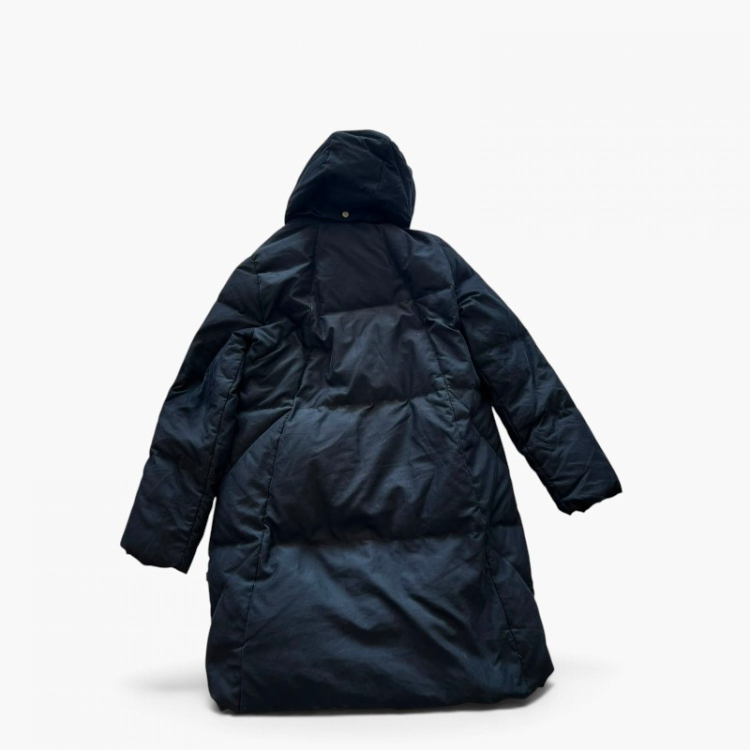 Diadora Μακρύ Μαύρο Puffer Μπουφάν με Κουκούλα – Μέγεθος S / Pre-Owned