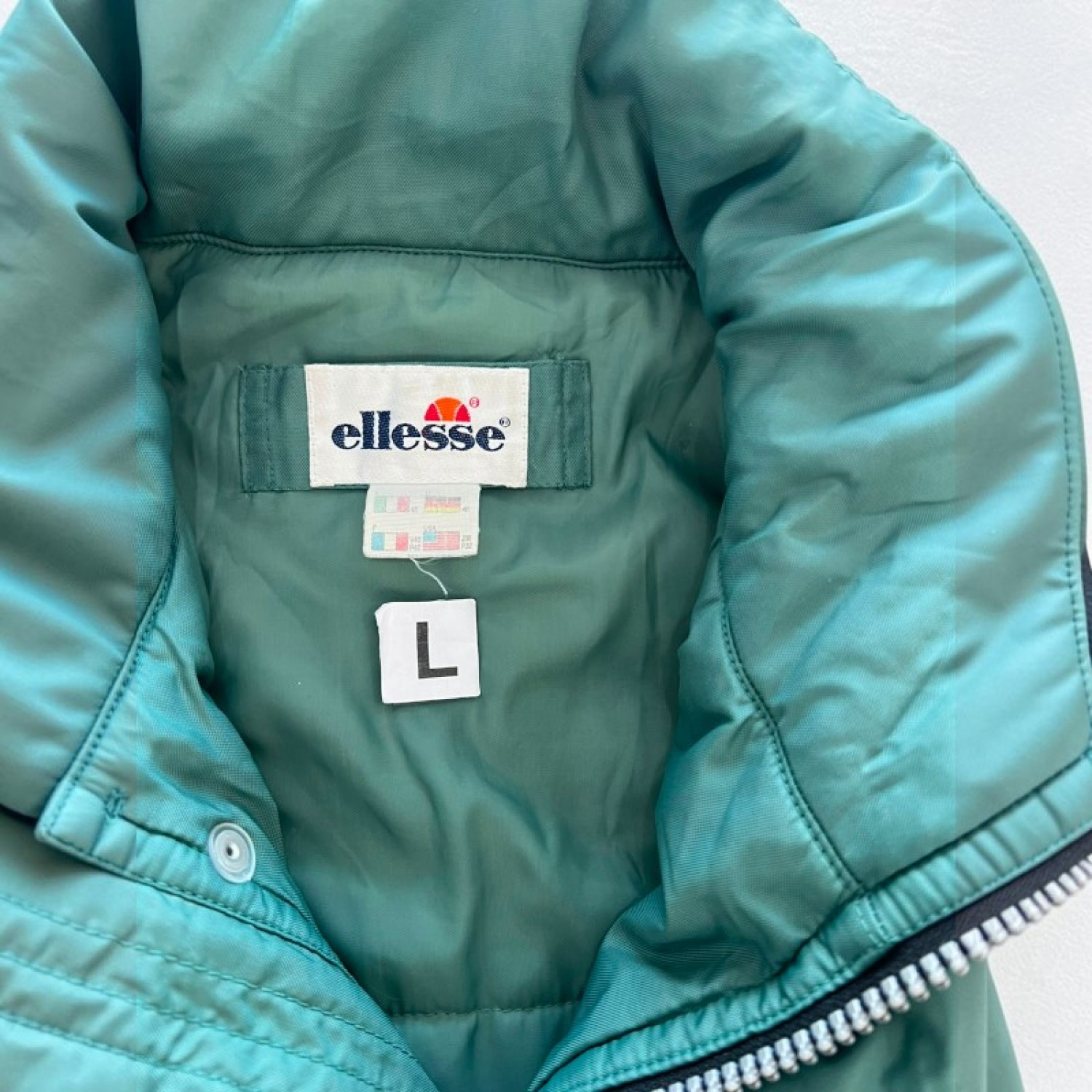 Ellesse Vintage Πράσινο Field Jacket με Πολλαπλές Τσέπες – Μέγεθος L / Pre-Owned