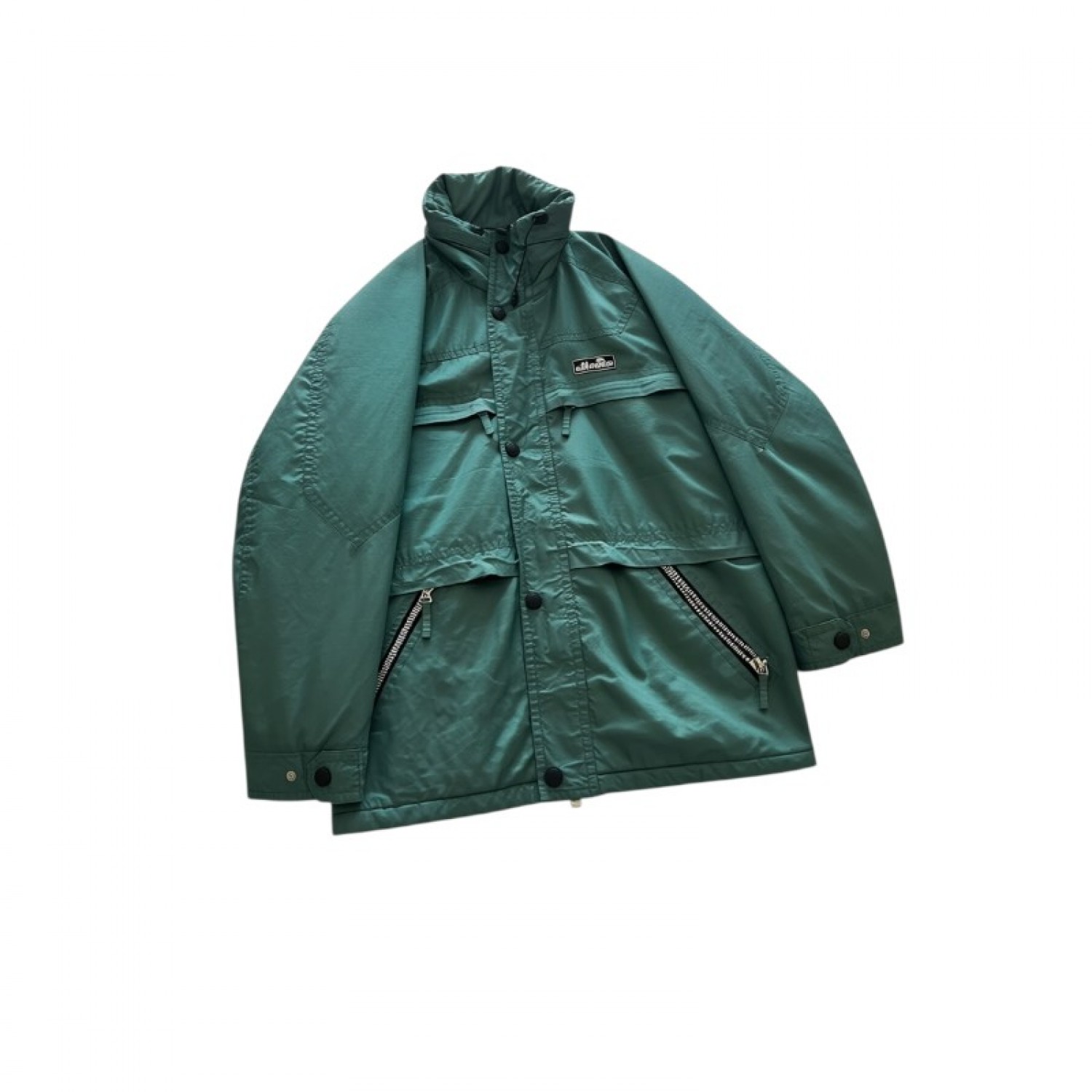 Ellesse Vintage Πράσινο Field Jacket με Πολλαπλές Τσέπες – Μέγεθος L / Pre-Owned