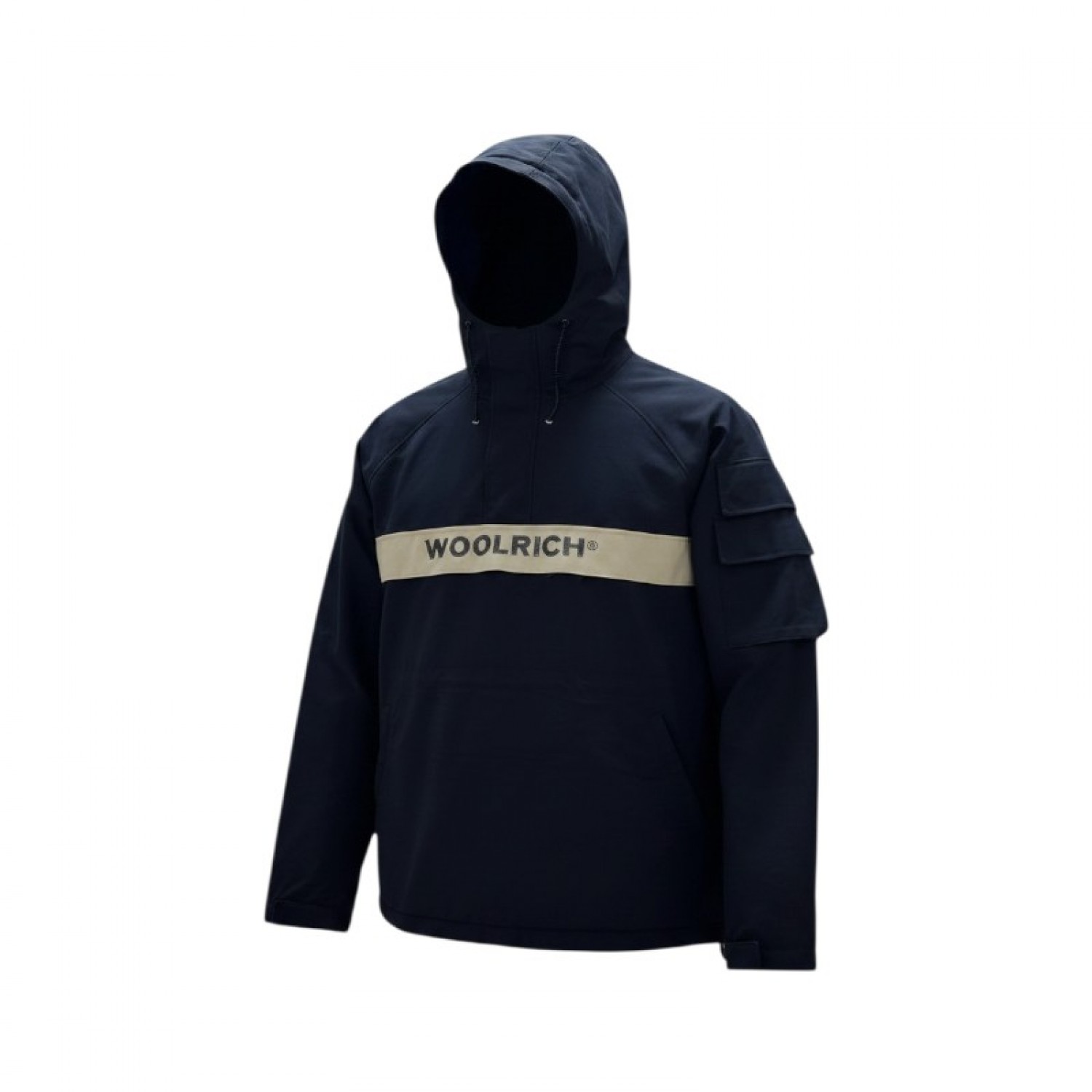 Woolrich John Rich & Bros Μπλε Pullover Anorak – Μέγεθος L / Pre-Owned