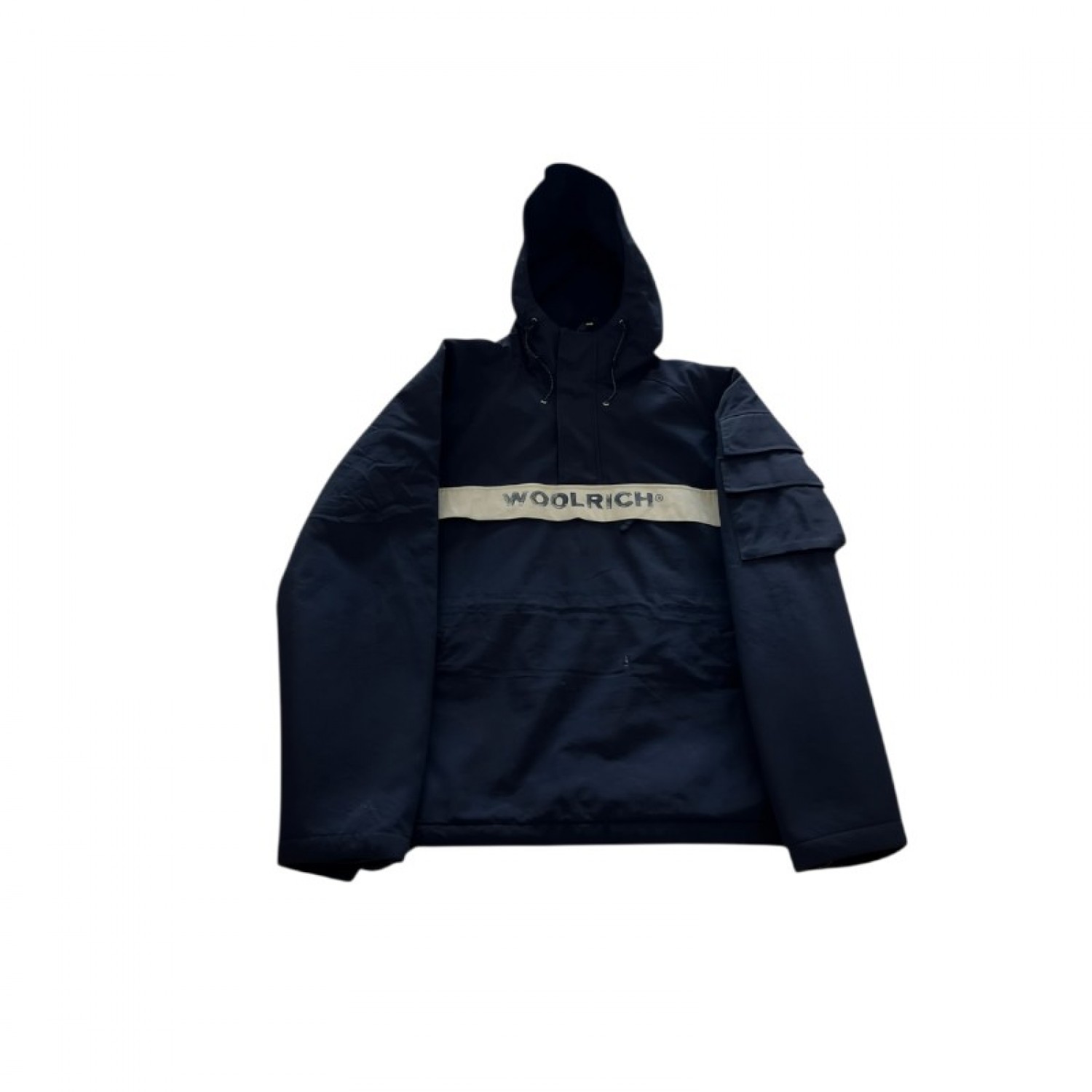 Woolrich John Rich & Bros Μπλε Pullover Anorak – Μέγεθος L / Pre-Owned