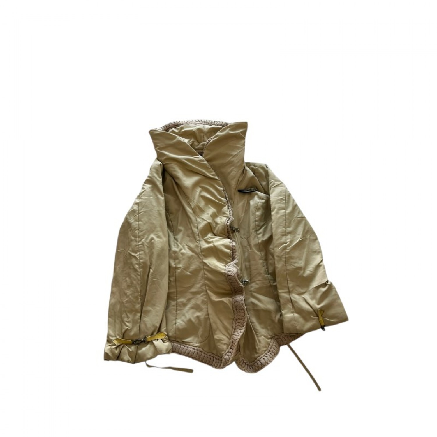 Class Roberto Cavalli Μπεζ Jacket με Ψηλό Γιακά – Μέγεθος M / Pre-Owned