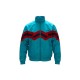 Adidas Vintage Τιρκουάζ Αντιανεμικό Track Jacket με Κόκκινα Σχέδια – Μέγεθος XL / Pre-Owned