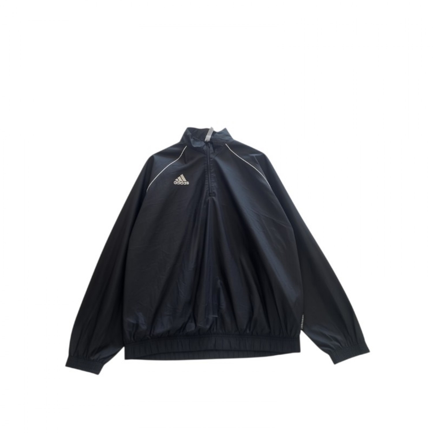 Adidas Μαύρο Αντιανεμικό Half-Zip με Λευκές Λεπτομέρειες – Μέγεθος M / Pre-Owned