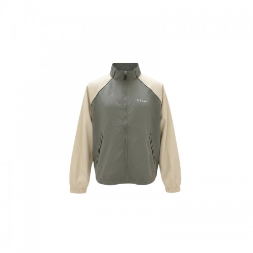 FILA Γκρι Αντιανεμικό Jacket με Εκρού Μανίκια – Μέγεθος M / Pre-Owned