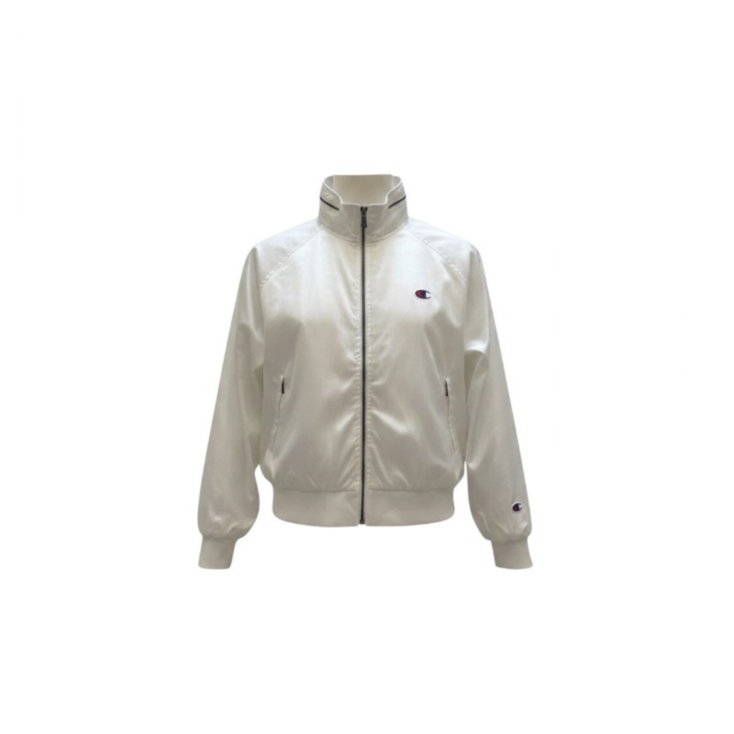 Vintage Champion Λευκό Αντιανεμικό Jacket – Μέγεθος L / Pre-Owned