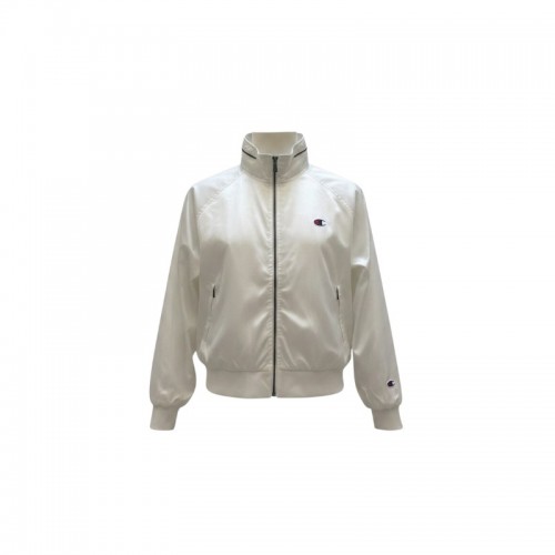 Vintage Champion Λευκό Αντιανεμικό Jacket – Μέγεθος L / Pre-Owned