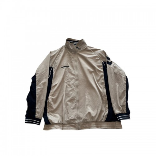 Hummel Μπεζ και Navy Αθλητικό Jacket με Chevron Λεπτομέρειες – Μέγεθος XL / Pre-Owned