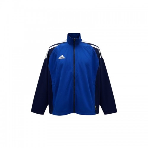 Adidas Μπλε και Navy Αθλητικό Jacket με Λευκές Ρίγες – Μέγεθος M / Pre-Owned