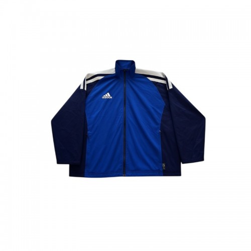Adidas Μπλε και Navy Αθλητικό Jacket με Λευκές Ρίγες – Μέγεθος M / Pre-Owned