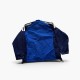 Adidas Μπλε και Navy Αθλητικό Jacket με Λευκές Ρίγες – Μέγεθος M / Pre-Owned