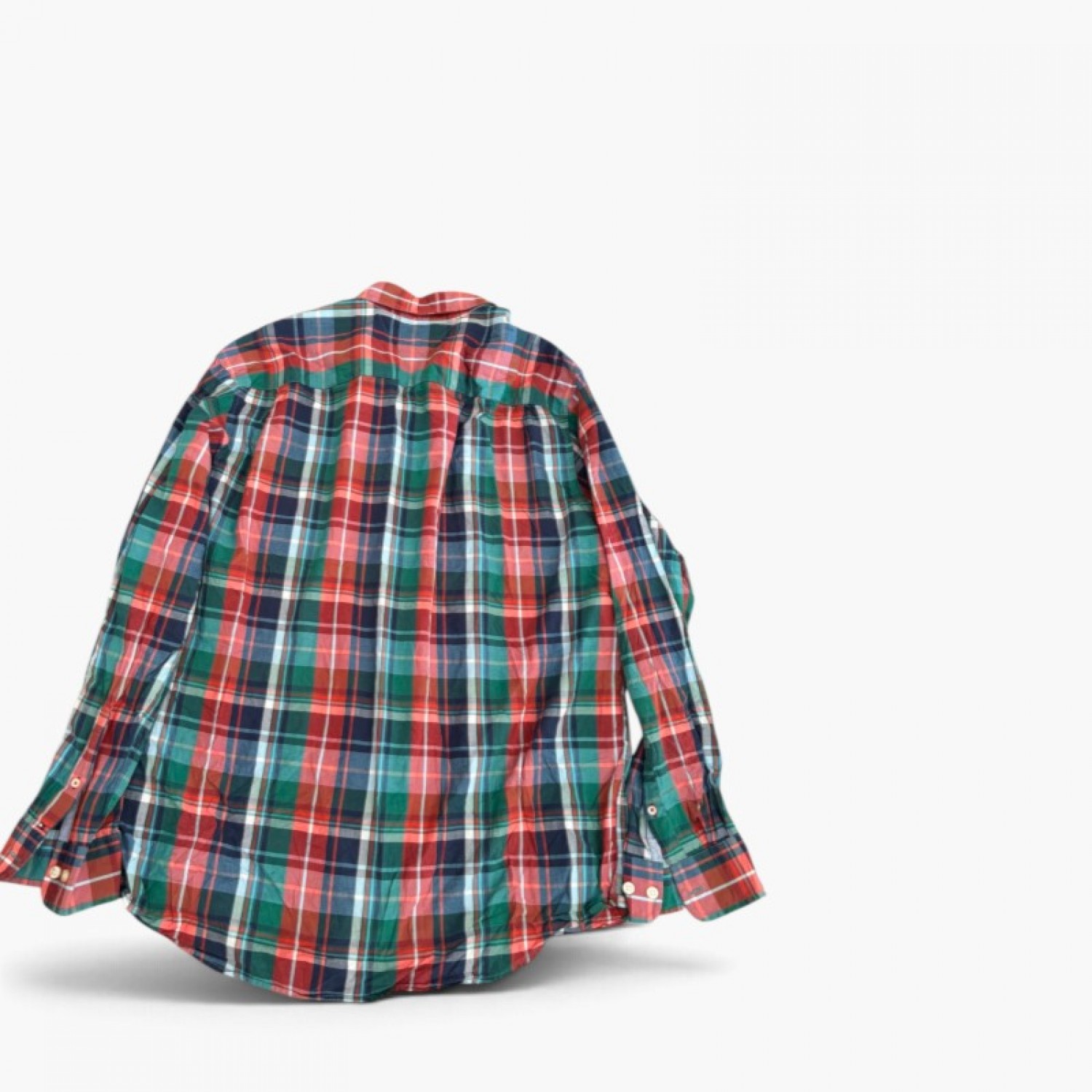 Tommy Hilfiger Classic Fit Καρό Πουκάμισο Κόκκινο–Πράσινο – Μέγεθος XL / Pre-Owned