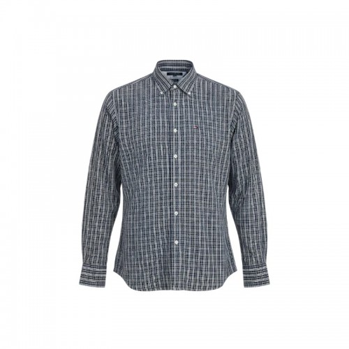 Tommy Hilfiger Custom Fit Καρό Πουκάμισο Navy – Μέγεθος XL / Pre-Owned