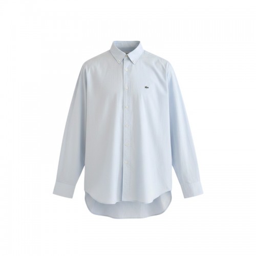 Lacoste Classic Fit Γαλάζιο Μακρυμάνικο Πουκάμισο – Μέγεθος L / 42 / Pre-Owned
