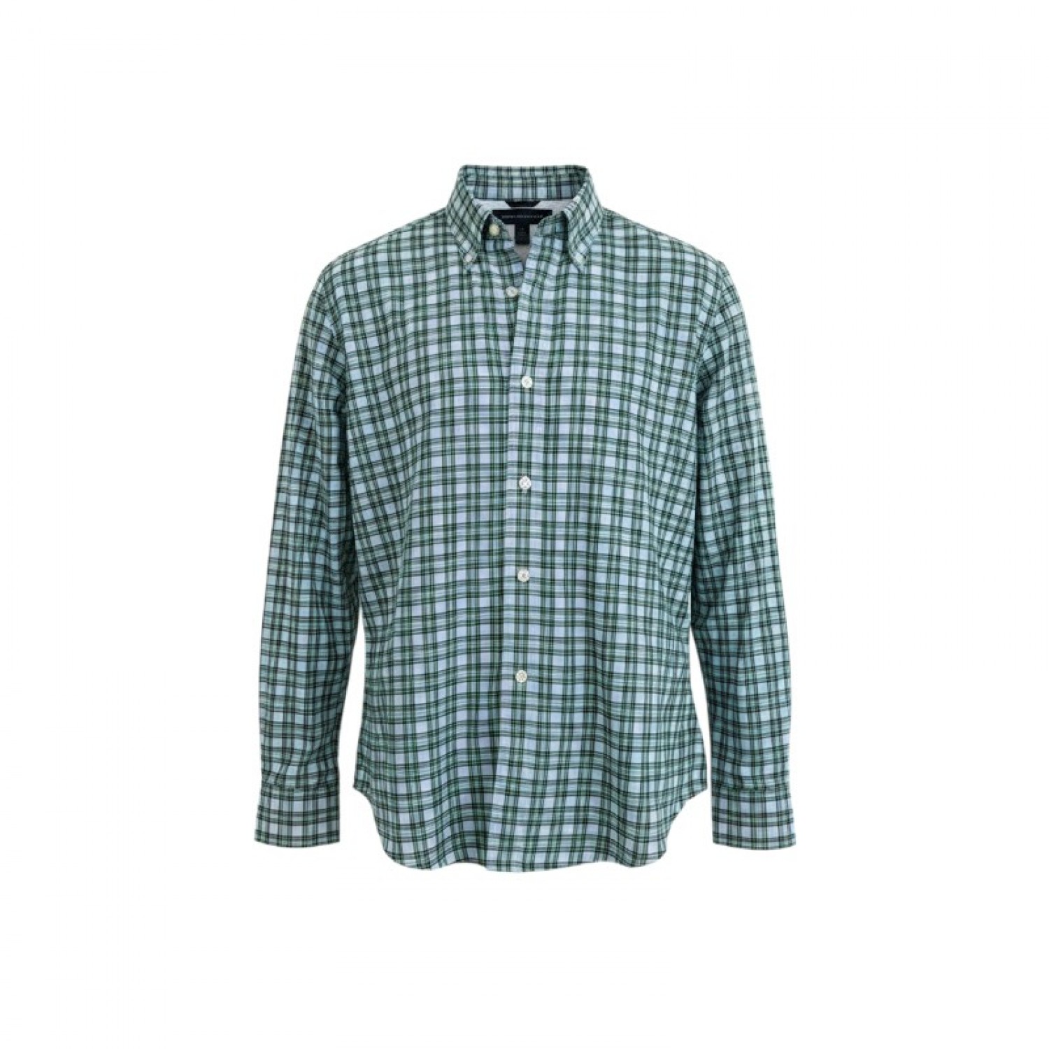 Tommy Hilfiger Premium Cotton Πράσινο Καρό Πουκάμισο – Μέγεθος M / Pre-Owned