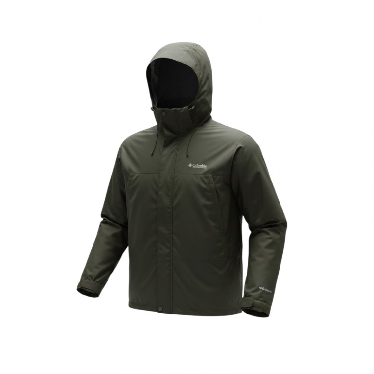 Columbia Olive Green Hooded Technical Jacket / Pre-Owned