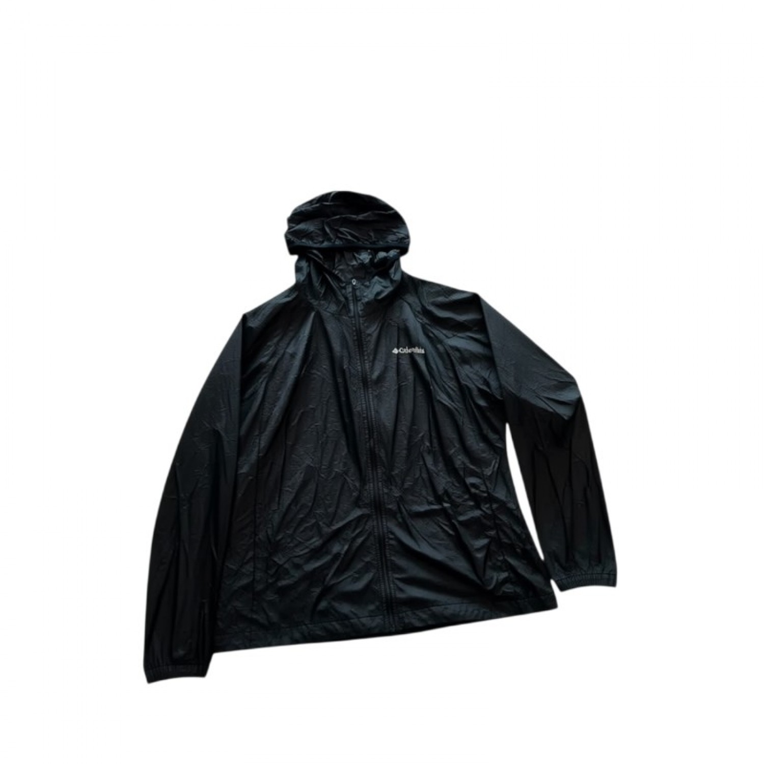 Columbia Black Hooded Lightweight Technical Jacket / Pre-Owned