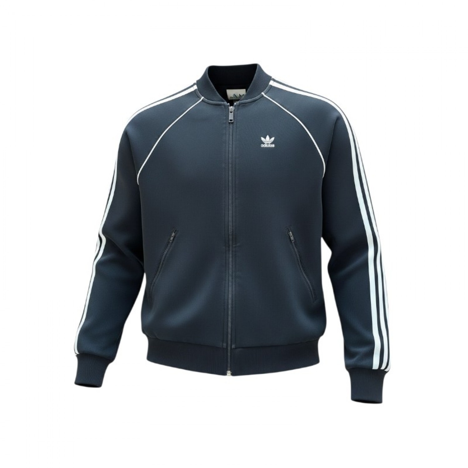 Adidas Originals Μαύρη Ζακέτα Track με Τρεις Ρίγες – Μέγεθος S / Pre-Owned