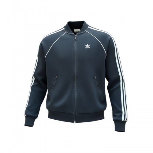 Adidas Originals Μαύρη Ζακέτα Track με Τρεις Ρίγες – Μέγεθος S / Pre-Owned