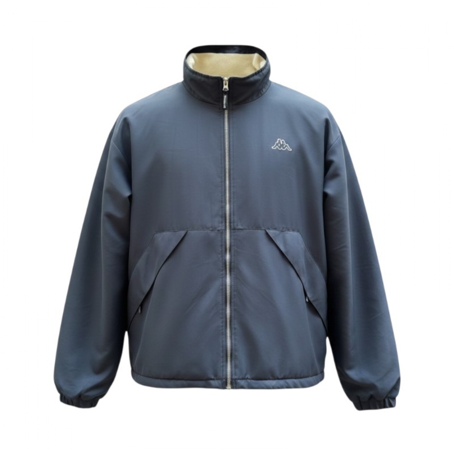 Kappa Σκούρο Μπλε Μπουφάν με Fleece Επένδυση – Μέγεθος XL / Pre-Owned